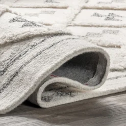 Nadette Geometric High/Low Wool Area Rug 12 Nadette Geometric High/Low Wool Area Rug -Baxton Studio Store GUEST 58dce658 5cc1 469a 89fa d99b29da4c67