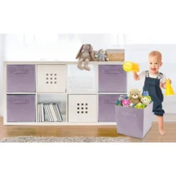 Sorbus 11 Inch Cube Storage Organizer Bins - 6 Pack -Baxton Studio Store GUEST 599b77af 5be2 41bd ab33 5eaa65f109ef