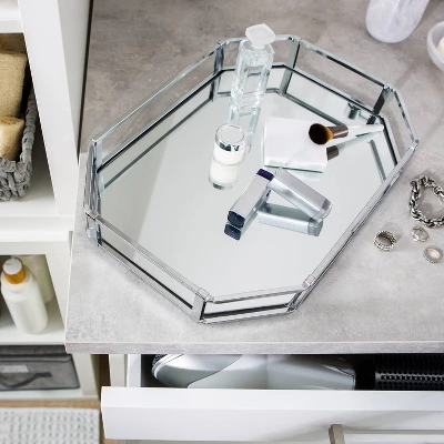 Octagon Design Bathroom Tray Chrome - Home Details 5 Octagon Design Bathroom Tray Chrome - Home Details - Image 3