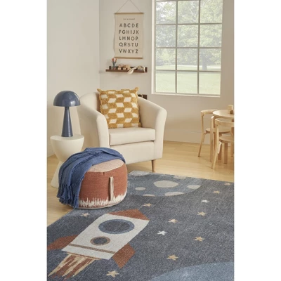 Nourison Kids Washable Space Rocketship Indoor Rug 11 Nourison Kids Washable Space Rocketship Indoor Rug - Image 9