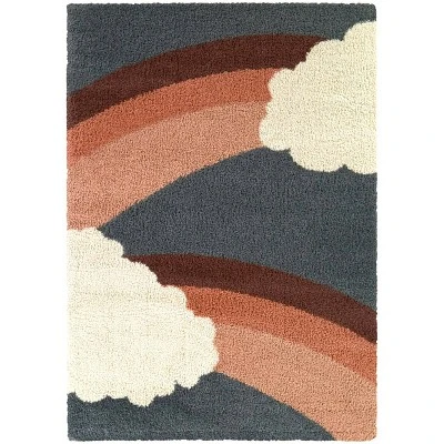 5'3"x7' Bella Rainbow Cloud Shag Kids' Rug - Balta Rugs 8 5'3"x7' Bella Rainbow Cloud Shag Kids' Rug - Balta Rugs - Image 6