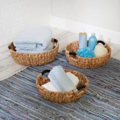Honey-Can-Do 3pc Round Natural Baskets Wood -Baxton Studio Store GUEST 5d1a7a42 0324 48e3 a300 05b7da6d09c3