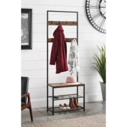 Whitmor Modern Industrial Entryway Tower Black -Baxton Studio Store GUEST 5dc94d9d da14 43f2 8d05 662777a1bc21