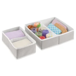 MDesign Fabric Child/Kids Drawer Organizer, 2 Sizes, Set Of 8 -Baxton Studio Store GUEST 5efff220 22dc 4c85 9291 4299c8d4b419