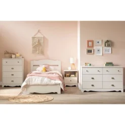 Lyara Bed Set White Wash - South Shore -Baxton Studio Store GUEST 5f2133ec 2aeb 4e17 928f bcde4ed4db90