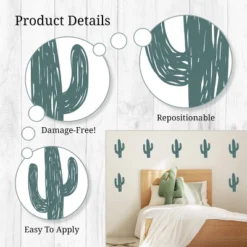 Cactus Wall Decor - Decalcomania -Baxton Studio Store GUEST 6067b644 824c 4e75 b171 62c8682f0564