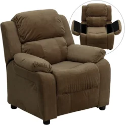 Flash Furniture Deluxe Padded Contemporary Kids Recliner With Storage Arms -Baxton Studio Store GUEST 606f8e68 7460 40d5 8629 74ef83114760