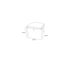 Cushioned Metal Outdoor Ottoman - Cream/Black - Hearth & Hand™ With Magnolia -Baxton Studio Store GUEST 6079e8b2 2931 4c6f b16a f3d363e978bf