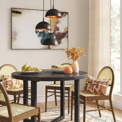 12" X 25" X 22.5" Ceiling Light Black/Gold - Threshold™ 4 12" X 25" X 22.5" Ceiling Light Black/Gold - Threshold™ - Image 2