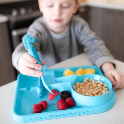 3pc Plastic Unicorns Dinnerware Set - Dinneractive 5 3pc Plastic Unicorns Dinnerware Set - Dinneractive - Image 3