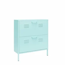 Cache 2 Door Shoe Storage Cabinet Mint - Novogratz -Baxton Studio Store GUEST 65d18f74 22fd 405d b861 442b2821ac47