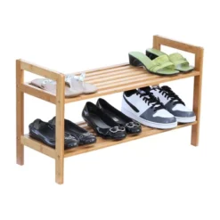 Oceanstar 2 Tier Shoe Rack, Square -Baxton Studio Store GUEST 670f88c2 5657 4992 b139 7ccce25714d3