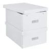Bigso Box Of Sweden 11"X15"X6" Set Of 2 Katia Box White -Baxton Studio Store GUEST 678dc7ad e32c 4117 be9e 49d00b9df000