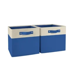 2pc Kids' 10.5" Two-Toned Folding Storage Bin Set - RiverRidge Home -Baxton Studio Store GUEST 67ff2a3e 483e 47b6 bbbf d3ff3cb9f26a