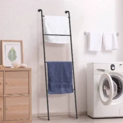 NEX 2pk 4 Tier Ladder Style Towel Racks Black 10 NEX 2pk 4 Tier Ladder Style Towel Racks Black -Baxton Studio Store GUEST 68451694 921a 4351 b030 21e5334cf4e1