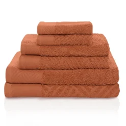 Basketweave Jacquard Cotton Modern Absorbent 6-Piece Towel Set By Blue Nile Mills 22 Basketweave Jacquard Cotton Modern Absorbent 6-Piece Towel Set By Blue Nile Mills -Baxton Studio Store GUEST 6861b75b e01f 454b 8801 80b2aca0d902