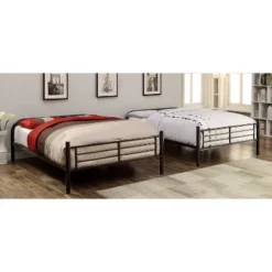 HOMES: Inside + Out Twin Over Twin Kids' Dero Bed Black - IoHOMES