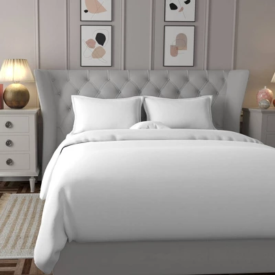 Purity Home 3pc 400 Thread Count Cotton Percale Duvet Set 4 Purity Home 3pc 400 Thread Count Cotton Percale Duvet Set - Image 2