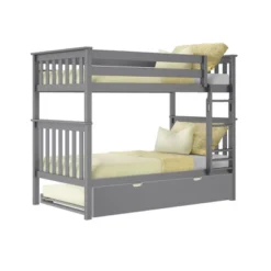 Max & Lily Twin Over Twin Bunk Bed With Trundle 20 Max & Lily Twin Over Twin Bunk Bed With Trundle -Baxton Studio Store GUEST 69a2a034 5118 4134 9b95 fbde759adca7