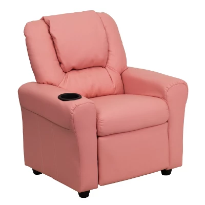 Emma And Oliver Contemporary Kids Recliner With Cup Holder And Headrest 18 Emma And Oliver Contemporary Kids Recliner With Cup Holder And Headrest - Image 16