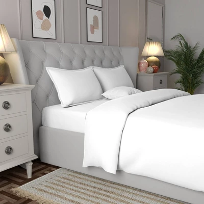 Purity Home 3pc 400 Thread Count Cotton Percale Duvet Set 3 Purity Home 3pc 400 Thread Count Cotton Percale Duvet Set