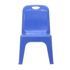 Flash Furniture 2 Pack Blue Plastic Stackable School Chair With Carrying Handle And 11" Seat Height -Baxton Studio Store GUEST 6d2f4d4f a338 4856 8e75 f94baddc9b40
