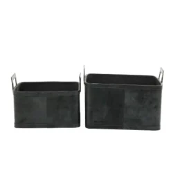 Set Of 2 Storage Baskets Dark Brown - Olivia & May -Baxton Studio Store GUEST 6d7a06c0 8d89 4411 83d9 f1cf2009bed5