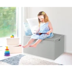 Bench Top Toy Box - Gray -Baxton Studio Store GUEST 6e08488b 5d3a 49a1 aaee 86dd07b0298a