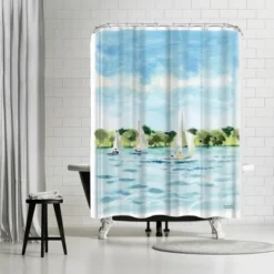Americanflat 71" X 74" Shower Curtain By Michelle Mospens -Baxton Studio Store GUEST 6e5a126c 4e47 4506 b9c4 358d3d166955