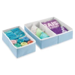 MDesign Fabric Child/Kids Drawer Organizer, 2 Sizes, Set Of 8 -Baxton Studio Store GUEST 6e5fba56 6696 434e 8b59 fdc9b5a090fa