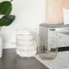 Set Of 2 Contemporary Iron Storage Baskets Silver - Olivia & May -Baxton Studio Store GUEST 6eb156ad 7bd0 4b13 ab85 e60905f2ebc2
