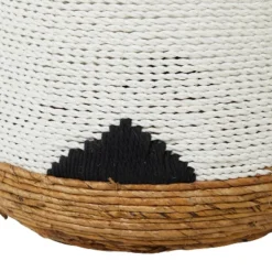 Set Of 2 Banana Leaf Storage Baskets White - Olivia & May -Baxton Studio Store GUEST 701b239a 1c7a 457e abd3 d72a738a4c7d