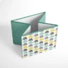 Bacati - Elephants Mint/Yellow/Gray Fabric Storage Box/Tote Large -Baxton Studio Store GUEST 70c60c54 a769 4d87 8717 358f44cc69b7