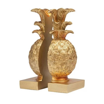 2pc Pineapple Bookend Set Bronze - Storied Home 15 2pc Pineapple Bookend Set Bronze - Storied Home - Image 13
