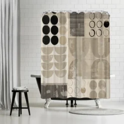Americanflat 71X74 Abstract Shower Curtain By The Print Republic -Baxton Studio Store GUEST 711b1fca b415 4de7 ba17 104853dbd3fd
