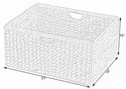 Vintiquewise Foldable Natural Water Hyacinth Storage Bin, Large -Baxton Studio Store GUEST 712c0b7d b246 48ce 99fe c76eecc7e72c