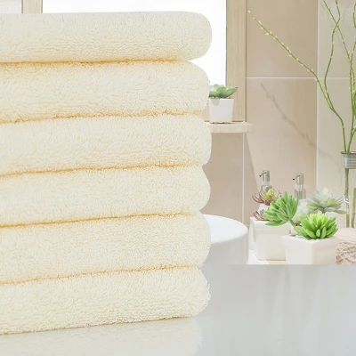 PiccoCasa 100% Cotton Soft Absorbent Oversized Cotton Face Towels 6 Pcs 13'' X 29'' 8 PiccoCasa 100% Cotton Soft Absorbent Oversized Cotton Face Towels 6 Pcs 13'' X 29'' - Image 6