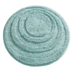 MDesign Round Microfiber Bathroom Spa Mat, Accent Rug, Machine Washable -Baxton Studio Store GUEST 72bbbd44 83b2 4250 be41 f08f8e52e547