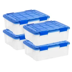 IRIS 26.5qt WeatherPro Plastic Storage Bin -Baxton Studio Store GUEST 72f571f3 7a28 4987 af7c 27c41f9beb96