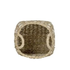 10 Inch Basket White Seagrass & Rope By Foreside Home & Garden 10 10 Inch Basket White Seagrass & Rope By Foreside Home & Garden -Baxton Studio Store GUEST 7354c71e c83e 4f48 81ff 82e32f57c494