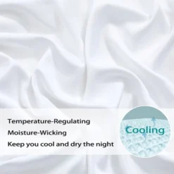 Trinity 300 Thread Count Rayon From Bamboo Sheet Set, Cooling Bed Sheets With 16" Deep Pocke -Baxton Studio Store GUEST 7381f587 ce12 4144 91bd 58d668877660