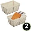 MDesign Medium Chicken Wire Basket With Fabric Liner -Baxton Studio Store GUEST 738ea6cb e425 40c0 b716 8a7c03681e04