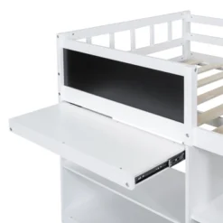 Twin Size Low Loft Bed With Rolling Desk, Shelves And Drawers - ModernLuxe 21 Twin Size Low Loft Bed With Rolling Desk, Shelves And Drawers - ModernLuxe -Baxton Studio Store GUEST 759552ff 7ff5 43c8 b3ae a76ce2cf790f