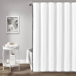 72"x72" Kids' Pom Pom Shower Curtain - Lush Décor -Baxton Studio Store GUEST 75bdbecd af16 477b 8996 fe5b0ad303bf