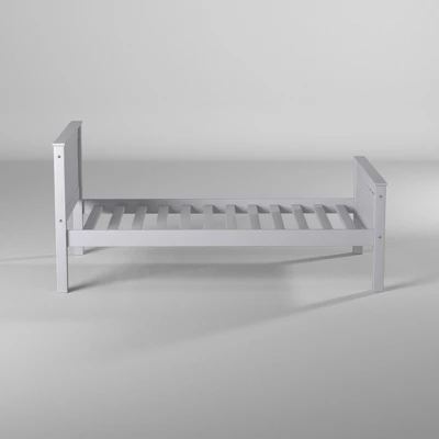 Twin Harmony Wood Platform Bed Dove Gray - Alaterre Furniture 4 Twin Harmony Wood Platform Bed Dove Gray - Alaterre Furniture - Image 2