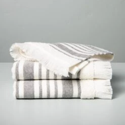 Multistripe Bath Towels Cream/Gray - Hearth & Hand™ With Magnolia -Baxton Studio Store GUEST 78ade48d d25d 4e09 b83f 227a74722f75