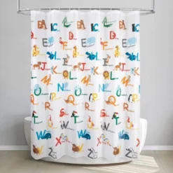 Animal Alphabet Shower Curtain - Allure Home Creations -Baxton Studio Store GUEST 79e434e4 e943 4a28 8f66 ed68232b75b1