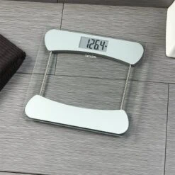 Digital Glass Scale With Stainless Steel Accents Clear - Taylor