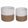Transpac Paper 10" White Spring Color Block Baskets Set Of 2 -Baxton Studio Store GUEST 7a962db9 311e 4a3e 9041 53fc7895dde6