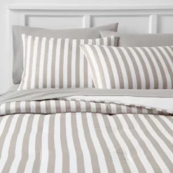 Stripe Microfiber Reversible Comforter & Sheet Set Gray - Room Essentials™ -Baxton Studio Store GUEST 7adc7c7f 4748 4bb9 b8a9 3903f5534a0a